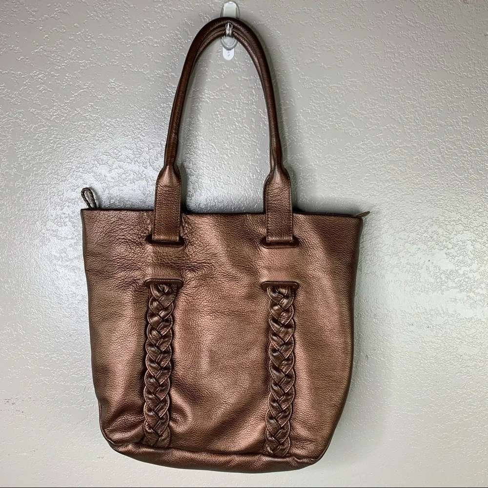 Tosca Blu Italian Leather Tote Style Handbag